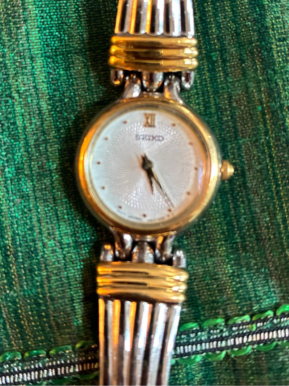 Seiko Two-Tone Gold and Silver Women's Dress Bracelet Watch